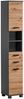 Schildmeyer Hochschrank Palermo, Holzwerkstoff, Anthrazit/Artisan Eiche Dekor, 30,3 x 23,6 x 180,9 cm (B/T/H) Bild 3