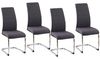 HTI-Living Freischwinger Schwingstuhl SallyC Grau (Set, 4 St), Freischwinger Esszimmerstuhl Bild 4