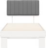 vidaXL Bettgestell mit gepolstertem Kopfteil Hellgrau 90 x 200 cm 877518 Bild 5