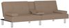 vidaXL Schlafsofa mit Getränkehaltern Cappuccino Kunstleder 351929 Bild 4