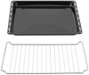 ICQN Backblech 445 x 375 x 25 mm, Emaille, (Set mit Backofenrost, 2-St, Backblech mit Gitter), Passend für Whirlpool, Ignis, Bauknecht, Indesit, Algor, Neckermann Bild 2