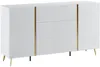 Vente-unique - MARZIALO Sideboard Holz, Platte WeißGold - B 41 cm x H 87,2 cm x L 158 cm Bild 4