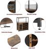GarveeMore Weinschrank Weinregal Weinständer Barschrank mit Glashalter 69x35x92cm Bild 4