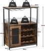 GarveeMore Weinschrank Weinregal Weinständer Barschrank mit Glashalter 69x35x92cm Bild 3