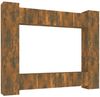 8-tlg. TV-Schrank-Set Räuchereiche Holzwerkstoff [3114235] Bild 2