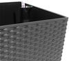 Polyrattan-Blumenbank mit Bewässerung 80cm Pflanzkasten Blumenkasten Pflanztrog Bild 3