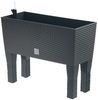Polyrattan-Blumenbank mit Bewässerung 80cm Pflanzkasten Blumenkasten Pflanztrog Bild 5