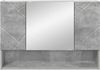 vidaXL Spiegelschrank mit Tür Beton Grau 80 x 17 x 55 cm Holzwerkstoff 883357 Bild 5
