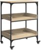 vidaXL Küchentrolley Sonoma-Eiche 60 x 41 x 80,5 cm Holzwerkstoff 883026 Bild 2