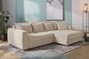 Jockenhöfer Gruppe Ecksofa Kampen L-Form, B: 288 cm, Liegefl. 153x245 cm, mit Bettfunktion, Bettkasten & Zierkissen, Federkern Bild 3