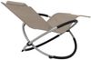 vidaXL Sonnenliege Geometrisch Stahl Taupe 47775 Bild 4