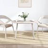 vidaXL Tischplatte Weiß 100x50x2,5 cm Massivholz Kiefer Oval 824361 Bild 2