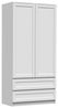 Beautysofa Kleiderschrank Moderne stilvolle elegante Garderobe mit Schubladen Paros (Push-to-Open-System) Breite: 90 cm Bild 2