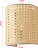 lux. pro 'Ascot' Wandleuchte, 3er Set Rattanoptik, 20 x 16 x 12 cm Bild 4