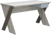 Schreibtisch >NONA 6< in Sandeiche Dekor-weiß-Lava-Denim - 135x76,4x67,5 (BxHxT) Bild 2
