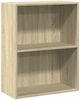 vidaXL Bücherregal 2 Fächer Sonoma-Eiche 60x30x76,5 cm Holzwerkstoff 800966 Bild 2