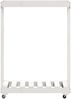 vidaXL Kaminholzregal mit Rollen Weiß 76,5x40x108 cm Massivholz Kiefer 832326 Bild 4
