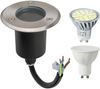 LED Einbau Bodenleuchte Bodenspot Bodenstrahler Rund mit 5W LED Kaltweiß Bild 1