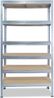 shelfplaza PRO 230x75x30 cm Schwerlastregal in grau-verzinkt mit 6 Böden und 166 kg Traglast pro Boden Bild 5