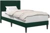 vidaXL Bettrahmen mit Kopfteil Dunkelgrün 90 x 190 cm Samt 42027475 Bild 2