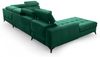 Wohnlandschaft Schlafsofa AGNESA Stoff Salvador Dunkelgrün Ottomane Links Bild 3