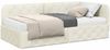 vidaXL Eckbettgestell Creme 90 x 200 cm Samt 3394089 Bild 3