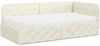 vidaXL Eckbettgestell Creme 90 x 200 cm Samt 3394089 Bild 2