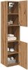vidaXL Bad-Hängeschrank Artisan-Eiche 30x30x130 cm Holzwerkstoff 856222 Bild 4