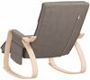 vidaXL Schaukelstuhl Taupe Stoff 351079 Bild 5