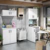 Hängeschrank >LAUNDRY< 2 Türen, Artik Weiß - 80x34x40 (BxHxT) Bild 5
