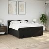 vidaXL Boxspringbett mit Matratze Schwarz 180x200 cm Stoff 3285983 Bild 3