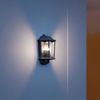 Steinel Sensor-Außenleuchte L 190 S schwarz, 180°-Infrarot-Bewegungsmelder, E27, Softlichtstart, Grundlichtfunktion, Aluminium Bild 2