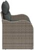 vidaXL Gartensofa mit Kissen Grau 121 x 62 x 69cm Poly-Rattan 42006724 Bild 5