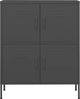 vidaXL Lagerschrank Anthrazit 80x35x101,5 cm Stahl 336141 Bild 3