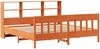 vidaXL Massivholzbett ohne Matratze Wachsbraun 200x200 Kiefernholz 3323211 Bild 3
