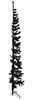 vidaXL Künstlicher Halb-Weihnachtsbaum Ständer Schlank Schwarz 240 cm 344578 Bild 4