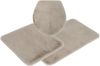 OTTO home Badematte Rabbit Badematten, Badvorleger, Badezimmer Teppich, Höhe 30 mm, rutschhemmend beschichtet, schnell trocknend, strapazierfähig, fußbodenheizungsgeeignet, Polyester, rechteckig, 3-tlg. Hänge-WC Set, Kaninchenfell-Haptik, Badteppich, r... Bild 2