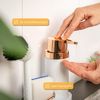 Spülbecken-Organizer mit Spülmittelspender, Schwammhalter und Spülbürste, weiß-rosegold Bild 4