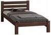 Home Collective Holzbett Einzelbett Massivholz Bett mit Massive Bettbeine & sicherem Lack, 210x102x72 cm, Walnuss Bild 4