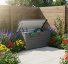 Metall-Aufbewahrungsbox Gartentruhe 600L Stauraum wetterfest Bild 2
