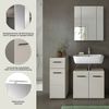 welltime Badmöbel-Set FLORENZ, 3-teilige Badkombination, hochwertige MDF-Front, (Set, 3-St, best. aus: 1 Unterschrank, 1 Waschbeckenunterschrank, 1 Spiegelschrank), Bad-Kombination, Bad-Möbel, Badezimmer, Kombination, Kombi Bild 3