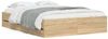vidaXL Bettgestell mit Schubladen Sonoma-Eiche 135x190cm Holzwerkstoff 3207310 Bild 2