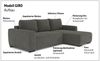 COTTA Ecksofa Giro L-Form, Recamiere, Breite 252 cm, wahlweise mit Bettkasten und Trendbezug CORD! Bild 4