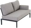Anstell-Sofa MONDO Latea, Aluminium, Grau, 144 x 78 x 80 cm Bild 3