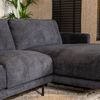 Bronx71 Ecksofa Denver Bouclé schwarz rechts Bild 4