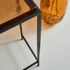 Signature 'IGLOO' Große Konsole aus Rauchglas und schwarzem Metall L110 cm - Schwarz Bild 5