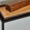 Signature 'IGLOO' Große Konsole aus Rauchglas und schwarzem Metall L110 cm - Schwarz Bild 3