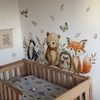 Montegoni Wandsticker Wandsticker Tiere Kinderzimmer Cartoon 2er Set Selbstklebend 30x60 cm (Deko Set, 2er Set Wandsticker), Selbstklebend, Semi-matt, Einfache Montage, Kreative Deko, Tiermotive Bild 4