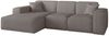 Ecksofa Designersofa CELES PREMIUM in Stoff Scala Taupe Ottomane Links Bild 2