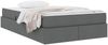 vidaXL Aufbewahrungsbett mit Matratze Dunkelgrau 120 x 200 cm 3399653 Bild 3